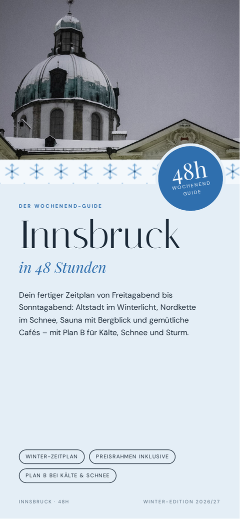 Cover des Guides Innsbruck in 48 Stunden