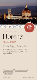 Cover des Reiseguides „Florenz in 48 Stunden“ im Handyformat