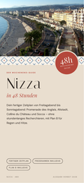 Cover des Reiseguides „Nizza in 48 Stunden“ im Handyformat
